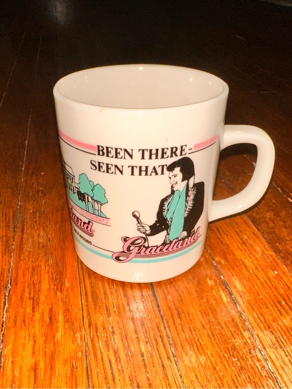 Vintage Elvis Presley Graceland Memphis Tennessee Rock N Roll Coffee Mug